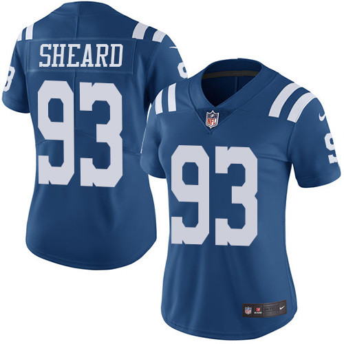 Indianapolis Colts #93 Limited Jabaal Sheard Royal Blue Nike NFL Women Rush Vapor Untouchable jersey->youth nfl jersey->Youth Jersey